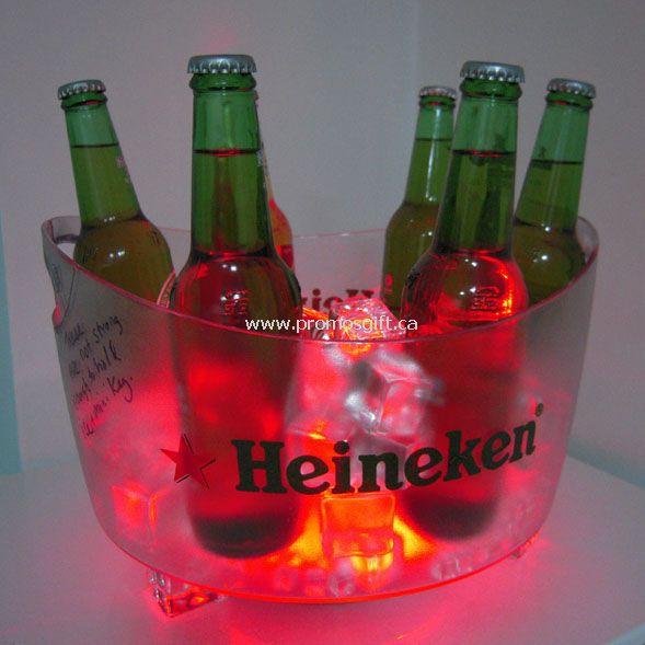 Led ice bucket