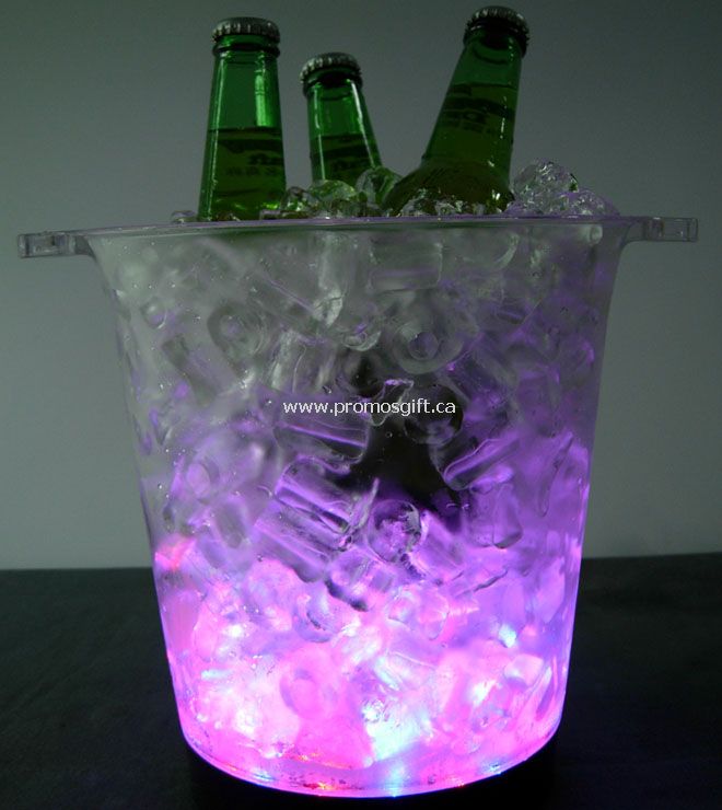 Plastic colorful Led ice bucket