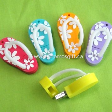 Zapatos de PVC forma USB disco