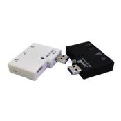 USB 3.0 combo card reader with 3 ports HUB images