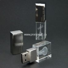 3D Laser logo Crystal USB Flash Drive images