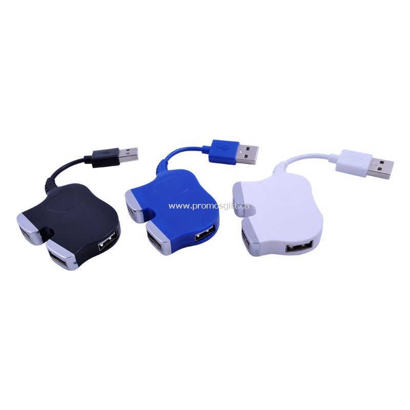 Elephant shape USB 2.0 mini 4 port hub