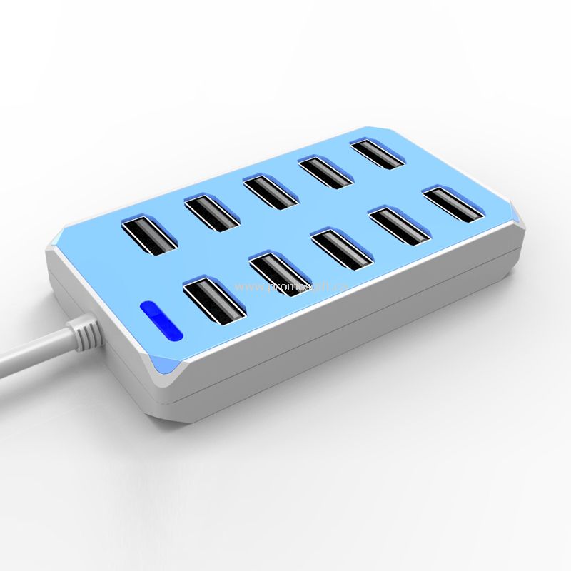 cargador inteligente de 10 puertos usb