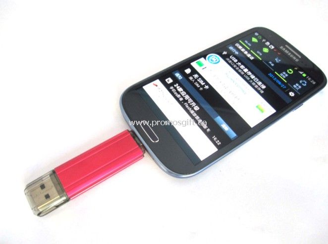 OTG USB villanás hajt, pendrive részére szúró telefon