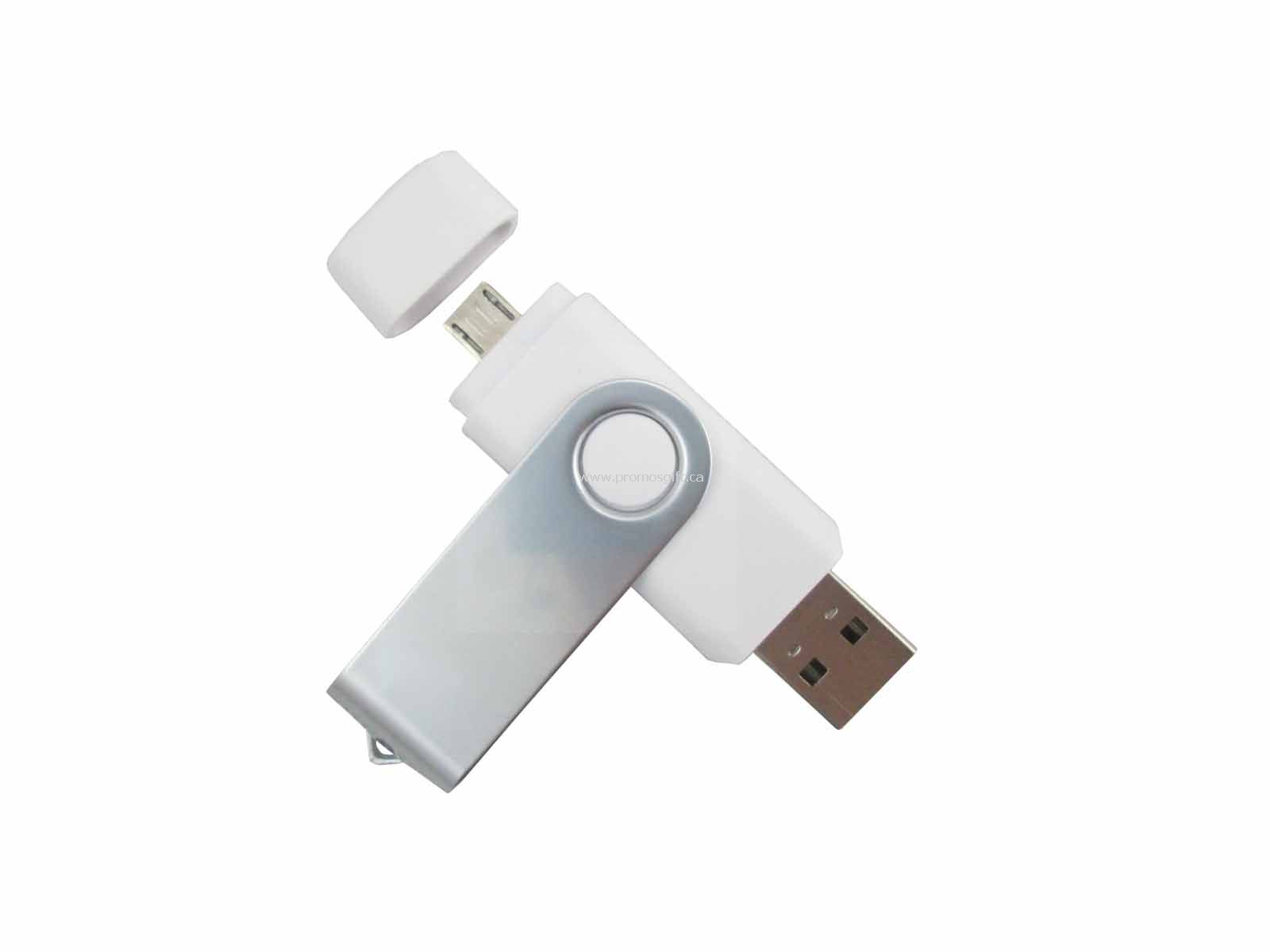 Pivotant OTG USB fulger şofer