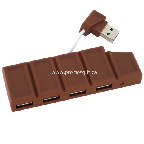 Suklaa USB 2.0 4 portin HUB