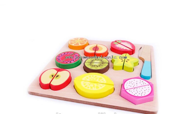 9 fruits coupe Set jouet en bois