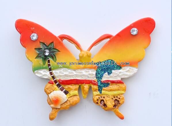 Butterfly shape fridge magnets