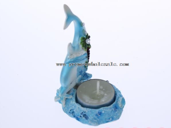 Candlestick dolphin shape
