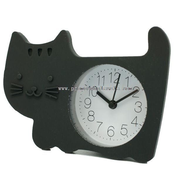 Horloge de table chat forme alarme enfants