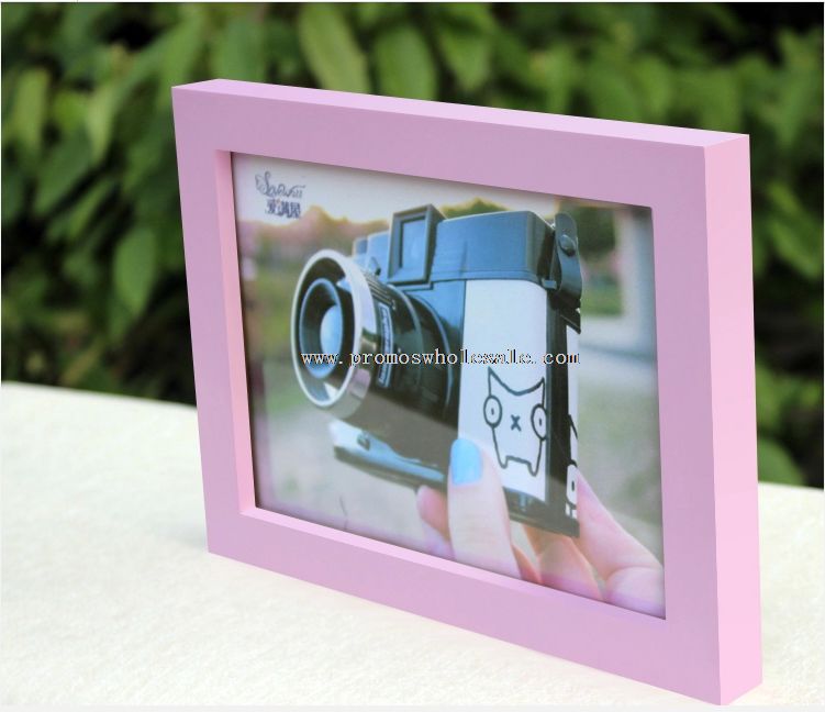 Colorful wooden photo frame