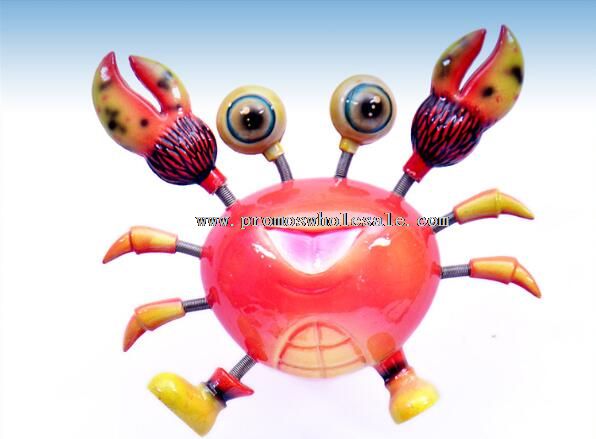 Crab shape fridge magnet