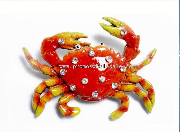 Aimant de réfrigérateur forme crabe