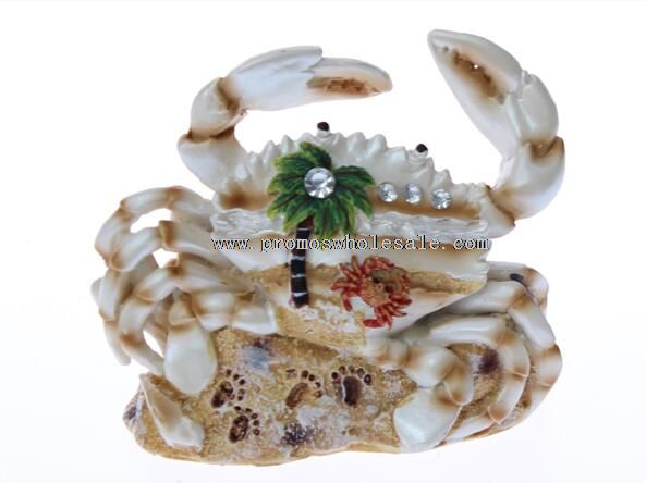 Crab shape home resin decoration