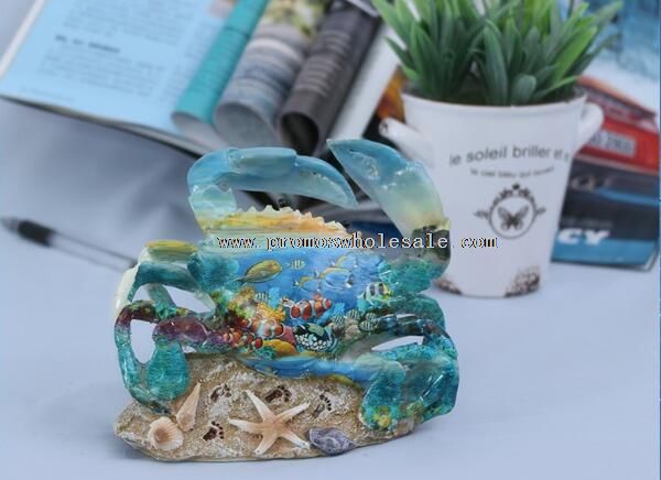Crab shape table lovely resin crafts