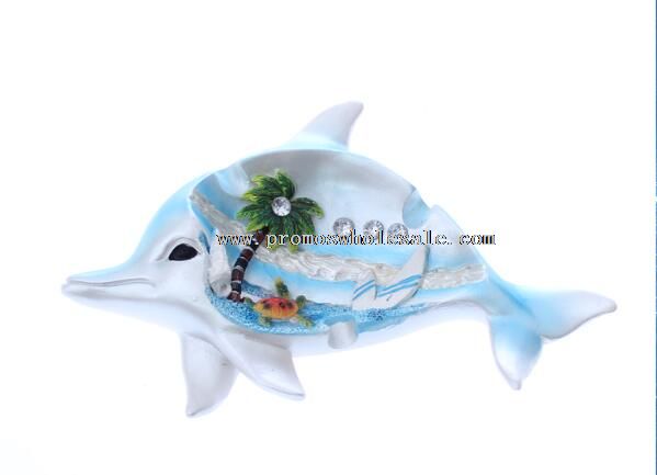 Cute dolphin shape ashtray