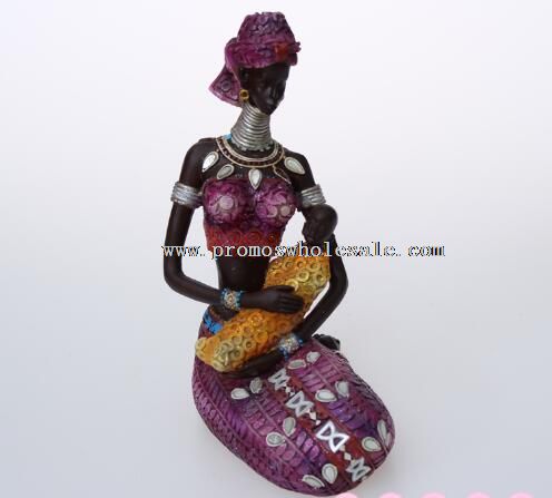 Decoration women resin statue