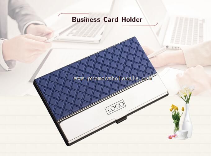 Desktop business card holder