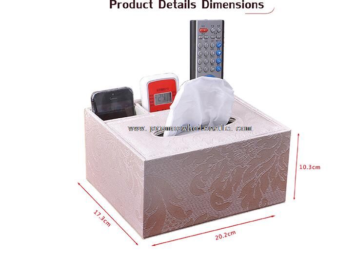 Desain kotak desktop penyimpanan laci facial tissue