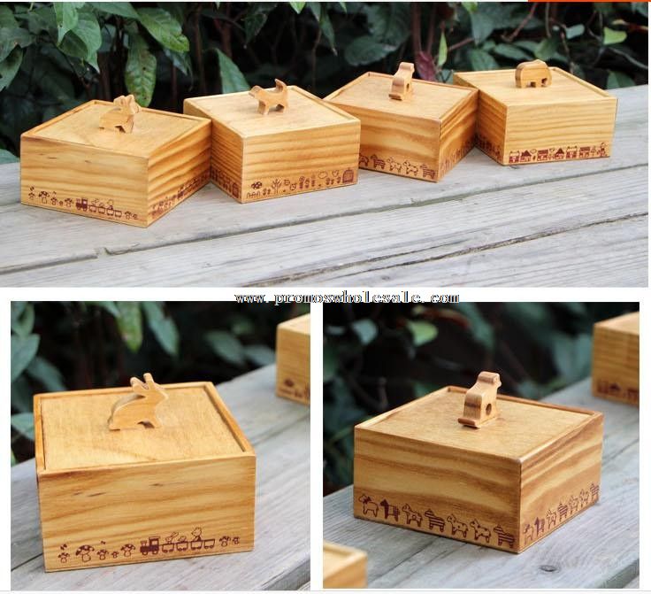 Caseta de gol de ceai din lemn
