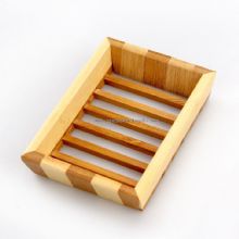 Bamboo wood soap holder images