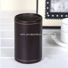 PU Leather Table Pen Holders Round images