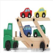 Wooden Car Carrier With Double Layer Removable images