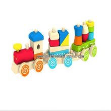 Wooden Educational toy Blocks Train images