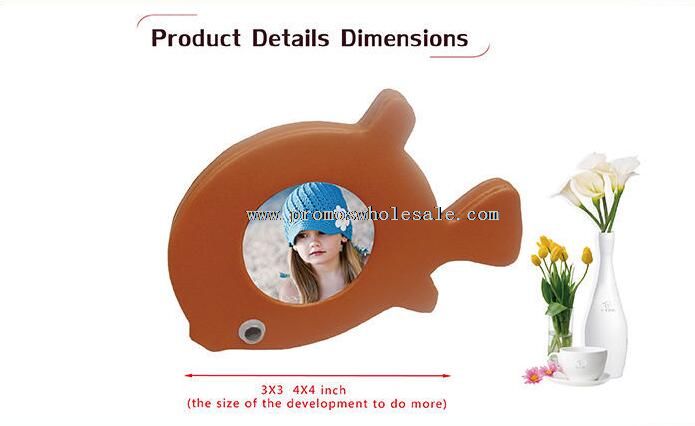 Funny photo frames fish shape design