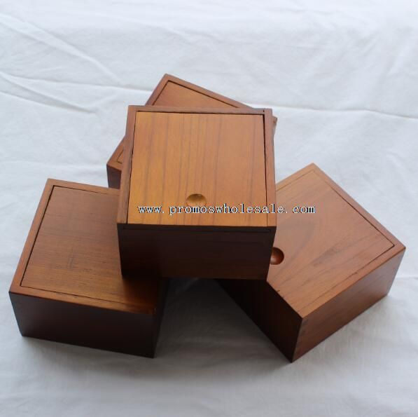 Kézzel készített olcsó fából készült tea doboz
