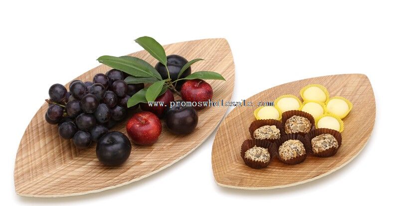 Leaf Shape Wooden Plates trays