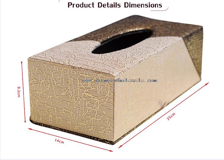 Boîte à mouchoirs en cuir voiture