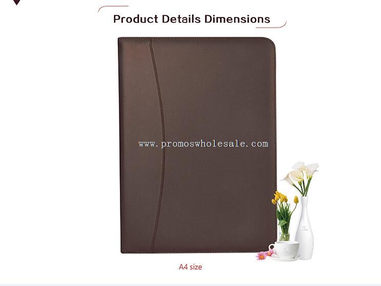 Leather document file folders for interview