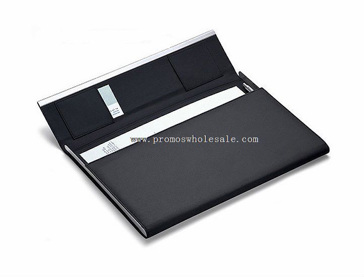 Leather Fashion metal border of the folder with the ipad holder