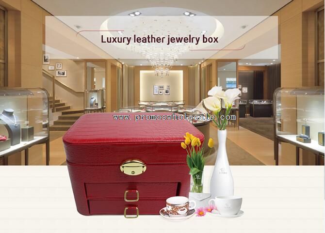 Leather jewelry boxes