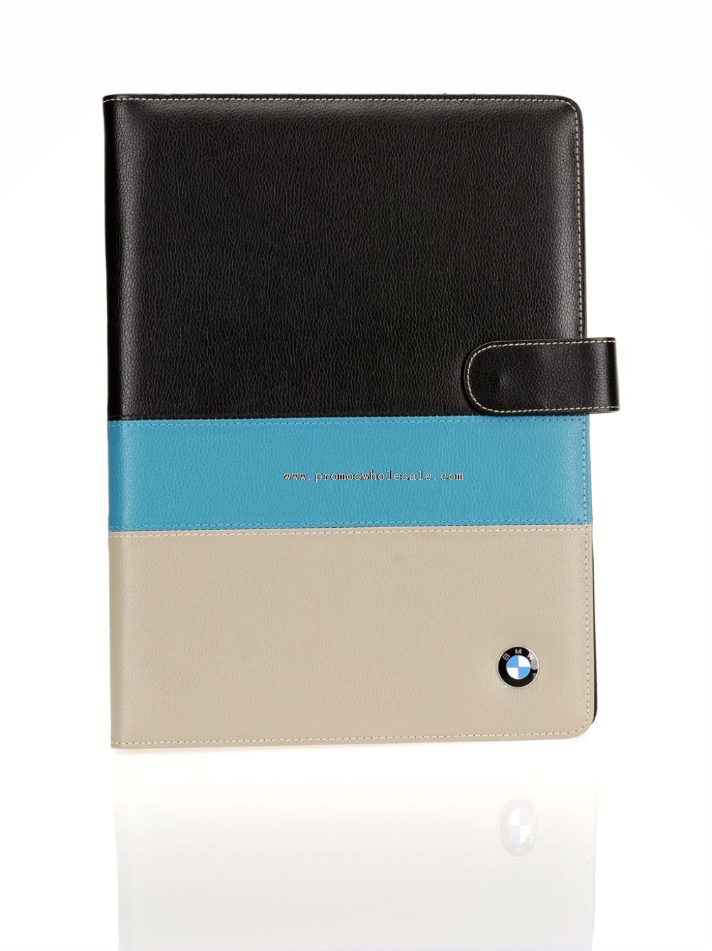 Leather portfolio folder tablet case with notepad