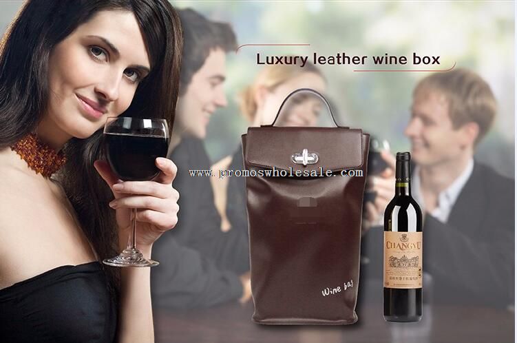 Leather wine bag