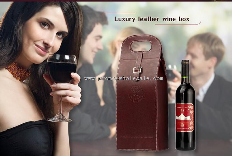 Leather wine box