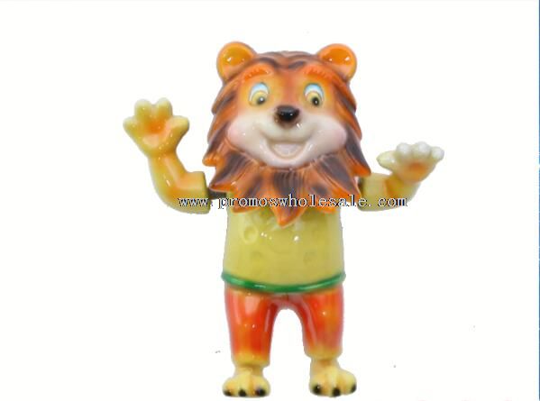 Imã de geladeira leão animal 3d personalizada