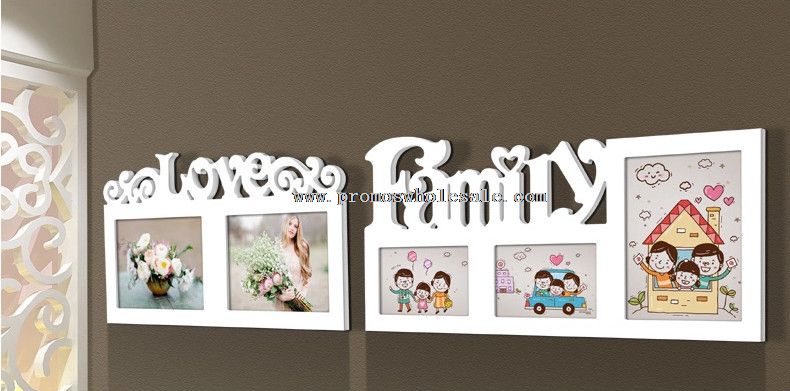 Love family combined wooden photo frame