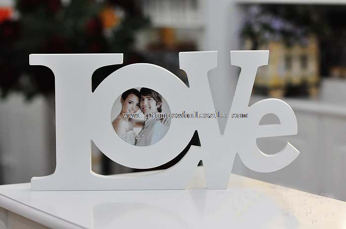 Love theme wooden photo frames