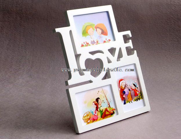 Love wooden photo frame