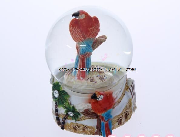 Lovely resin water globe