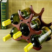 dřevěný stojan na víno 6 images
