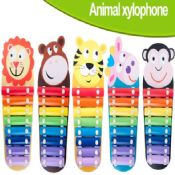 arc en ciel 8 touches Xylophone en bois d’Instruments de musique images