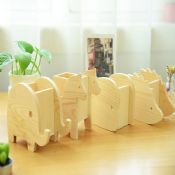 Animal wooden pencil holder images