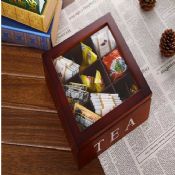 Brązowy herbaty drewniane pudełko images