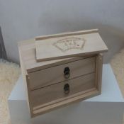 Διπλό στρώμα ξύλινα τσάι box images