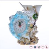 Reloj de la decoración del acuario de peces shap images