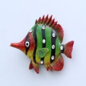 Imán de nevera personalizado de la forma de pescado images